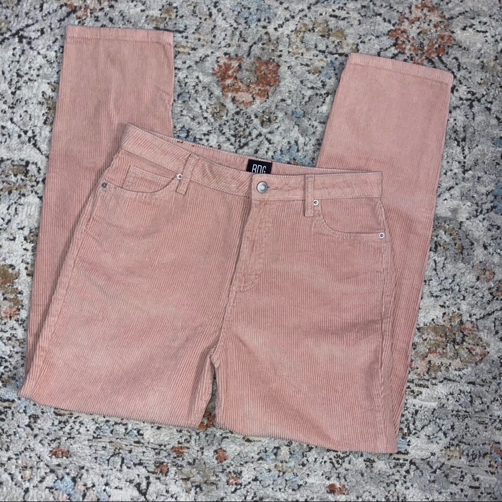 BDG Color Corduroy High-Waisted Mom Pant